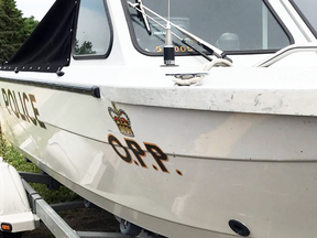 The Ontario Provincial Police keep watch over the lakes in Muskoka, north of Toronto.