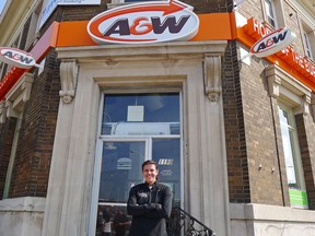 Canada soccer captain Christine Sinclair poses for a photo outside of an A&W restaurant in Toronto on Wednesday, August 15, 2018. Canada soccer captain Christine Sinclair and A&W Canada hope to raise $2 million in the restaurant chain's 10th annual Burgers to Beat MS campaign.