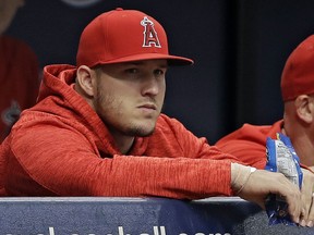 The move announced Friday, Aug. 10, 2018, is retroactive to Monday, when Trout received a cortisone injection in his wrist.
