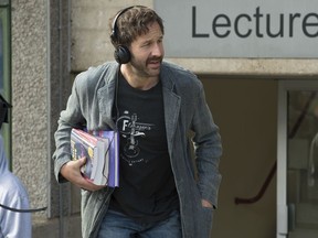 This image released by Lionsgate and Roadside Attractions shows Chris O'Dowd in a scene from "Juliet, Naked."