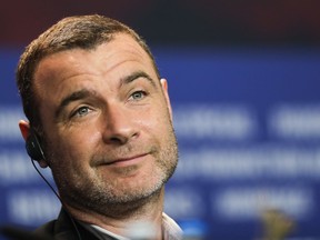 FILE - In this Feb. 15, 2018, file photo, Liev Schreiber attends a news conference for the movie "Isle of Dogs" in Berlin, Germany. Schreiber is facing a harassment charge in suburban New York, where his lawyer said the actor is accused of shoving a photographer's camera. The Rockland County district attorney's office says the star of Showtime's "Ray Donovan" is due for arraignment Tuesday, Aug. 14, 2018, in a village court in Nyack. The harassment charge dates to June 7 and is a violation, not a crime.