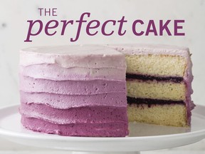 This image provided by America's Test Kitchen in July 2018 shows the cover for the cookbook "The Perfect Cake." It includes a recipe for basic ice cream cake. (America's Test Kitchen via AP)