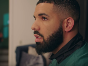Screen grab from Drake's music video for In My Feelings, released on Aug. 2, 2018.