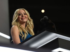 Tiffany Trump addresses the Republican National Convention in July 2016.