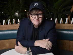 Michael Moore, director of the new documentary film 'Fahrenheit 11/9,' poses for a portrait at the Endeavor Lounge during the Toronto Film Festival, on Friday, Sept. 7, 2018, in Toronto.