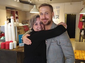 Ryan Gosling with Joelle Murray.