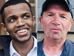 Abdoul Abdi, left, and Kevin Pinder are both permanent residents who have lived in Canada most of their lives.