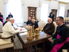 Pope Francis during a meeting with U.S. bishops and cardinals at the Vatican on Sept. 13, 2018.