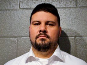 FILE - This March 16, 2017, file photo, provided by the Cleveland County Sheriff's Office in Norman, Okla., shows Ralph Shortey. The former Republican state senator is scheduled to be sentenced Monday, Sept. 17, 2018, on a child sex trafficking charge. (Cleveland County Sheriff's Office via AP, File)