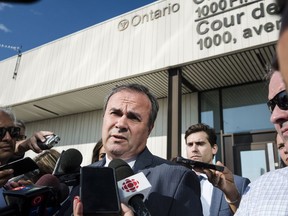 Boris Bytensky, lawyer for accused Toronto van attacker Alek Minassian, speaks with media outside the Ontario Court of Justice, in Toronto on Friday, Sept. 14, 2018.