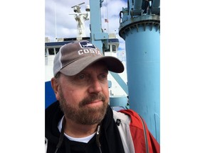 CORRECTS ID TO DR.BOB HUETER Dr. Bob Hueter, chief scientific advisor for the Ocearch expedition, poses for a portrait aboard a ship on the water off the coast of Lunenburg, N.S., Thursday, Sept. 20, 2018.