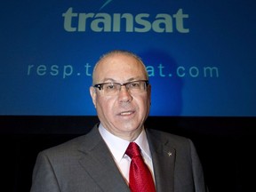 Transat A.T. says it has sealed a deal to buy land on Mexico's Yucatan Peninsula with the goal of building a beachfront resort as the first concrete step in its $750-million plan develop a hotel chain in Mexico and the Caribbean. Transat president Jean-Marc Eustache arrives for the integrated tour operator's annual meeting in Montreal, Thursday, March 10, 2011.