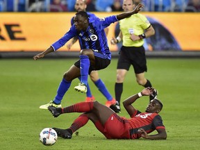 The Canadian Soccer Association has confirmed that 19-year-old attacking midfielder Ballou Tabla has chosen Canada over the Ivory Coast. Montreal Impact midfielder Ballou Tabla (13) jumps over a sliding tackle from Toronto FC defender Chris Mavinga (23) during second half MLS soccer action in Toronto on Sunday, October 15, 2017.