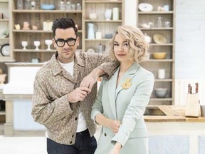 Like a great pie crust, "The Great Canadian Baking Show" requires training, practice, luck and the right ingredients. Hosts Dan Levy and Julia Chan are seen in an undated promotional handout image.