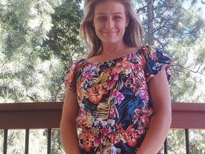 Ashley Bourgeault, 31, is seen in this undated handout photo. A small plane missing in British Columbia for almost a year is believed to have been found in southeastern B.C., not far from the area where it was believed to have crashed on Nov. 25, 2017, carrying an Alberta couple. Revelstoke RCMP say the crew of a B.C. Ambulance Service helicopter notified them Monday after spotting the wreckage of a white and burgundy plane at a remote site outside the city.