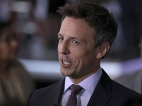 Seth Meyers attends the 75th Annual Golden Globe Awards Preview Day at The Beverly Hilton in Beverly Hills, Calif., on Thursday, Jan. 4, 2018.