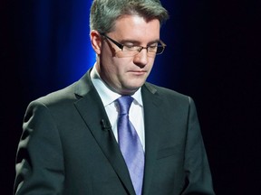 People's Alliance Leader Kris Austin participates in the CBC televised debate of the provincial election in Riverview, N.B. on Wednesday. September 12, 2018. One of the small parties in New Brunswick is offering to provide support for a Progressive Conservative minority government for up to a year and a half.