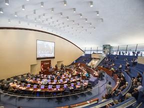 Council chambers at city hall in Toronto, Ont. on Thursday September 13, 2018.