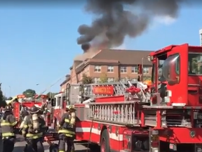 A 74-year-old man was evacuated from a fire-damaged senior housing complex after being trapped for five days. District officials found him by chance days after announcing that all building residents had been accounted for.