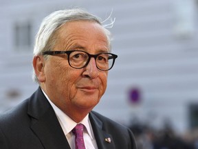 Jean-Claude Juncker, President of the European Commission, arrives at the informal EU summit in Salzburg, Austria, Thursday, Sept. 20, 2018.