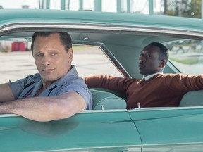 Viggo Mortensen and Mahershala Ali in Green Book (2018).