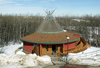 The spirit lodge at Okimaw Ohci, the Saskatchewan healing lodge.