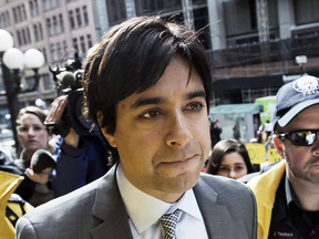 Jian Ghomeshi arrives outside court during his sexual assault trial, May 11, 2016.