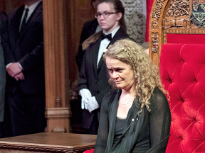 Governor General Julie Payette participates in a Royal Assent ceremony in the Senate on June 21, 2018. Responsibilities such as this are "primordial" and "non-negotiable," she said in an interview.