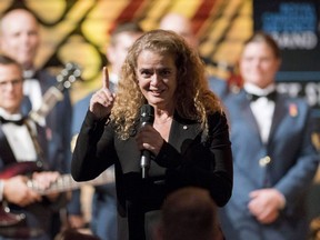 Governor General Julie Payette speaks at a reception at the Canadian Museum of History in Gatineau, Que., on Monday, Oct. 2, 2017. Payette says the criticism she is facing at the end of her first year in office is a natural course of events and in a memo to her staff she says they shouldn't let the critics get them down.