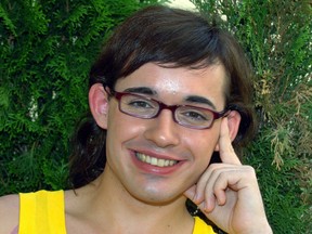 FILE - In this Aug. 8, 2004 file photo,  German pop singer Daniel Kueblboeck smiles into the camera. A cruise line says German pop singer Daniel Kueblboeck is missing off the coast of Canada after going overboard from one of its ships.