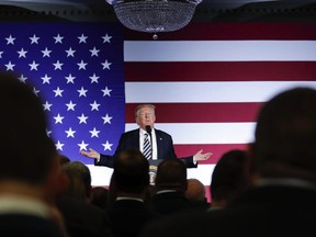 President Donald Trump gestures while speaking at a Republican fundraiser at the Carmel Country Club in in Charlotte, N.C., on August 31, 2018. Under almost any normal circumstance, the negotiation of a trade pact between countries should result in benefits for consumers, say experts who have closely watched the North American trade talks unfold in Washington. After all, they say, the lifting of trade barriers should result in more competition, which should translate to more consumer choice, and therefore lower prices. But with Donald Trump driving the agenda for the American side of the bargaining process, at least two of those experts warn that the uncertainty generated around the negotiation of a new North American Free Trade Agreement will ultimately only hurt consumers. THE CANADIAN PRESS/AP, Pablo Martinez Monsivais ORG XMIT: CPT502
