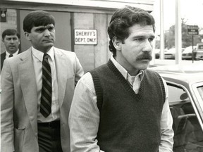 This 1984 photo shows Gary Place, who was convicted of first-degree murder and sentenced to life in prison for the death of Wanda Olsen in 1983. New Hampshire has denied a pardon hearing request Thursday, Sept. 20, 2018, from Place who strangled his fiancée and stabbed her seven times in the heart 35 years ago. Place, who served in the Marines, said the killing was the result of post-traumatic stress disorder after the aroma of food and the hot, muggy weather triggered a flashback to Vietnam.