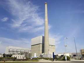 FILE - This 2010 file photo shows Exelon Corp.'s Oyster Creek Generating Station, a nuclear power plant in Lacey Township, N.J. America's oldest nuclear power plant is shutting down Monday, Sept. 17, 2018.
