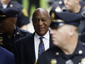 Bill Cosby arrives for his sentencing hearing at the Montgomery County Courthouse, Monday, Sept. 24, 2018, in Norristown, Pa.