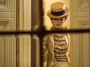 This image released Bleecker Street shows Keira Knightley in a scene from "Colette."