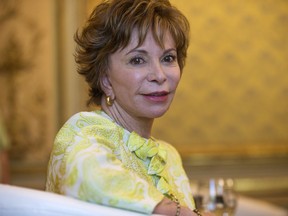 FILE - In this June 5, 2017 file photo, Chilean author Isabel Allende poses for a photograph after the presentation of her latest book "Mas alla del invierno" ("In the midst of the winter")  in Madrid. Allende  is getting a medal for "distinguished contribution to American letters" from the National Book Foundation. She is the first Spanish-language author to receive the prize.