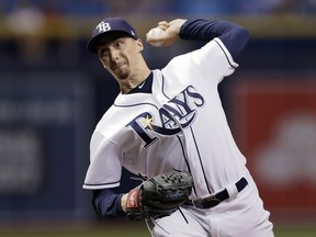 Tampa Bay Rays starting pitcher Blake Snell delivers to the Baltimore Orioles during the first inning of a baseball game Friday, Sept. 7, 2018, in St. Petersburg, Fla.