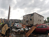 Destroyed buildings and cars are seen in Mont-Bleu, Gatineau, Quebec, close to Ottawa after a tornado shattered Canada's capital on Sept. 21, 2018.