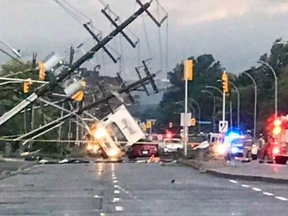 Tornado destruction in Ottawa on Sept. 21, 2018.