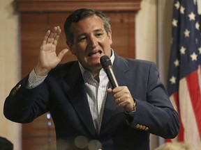 FILE - In this Aug. 25, 2018, file photo, Republican U.S. Sen. Ted Cruz speaks on a variety of topics at the Barn Door Steakhouse in Odessa, Texas. Cruz will have the first of three scheduled debates Friday, Sept. 21, 2018, in Dallas against Beto O'Rourke.