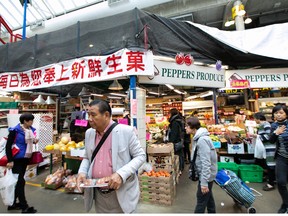 A produce store at Richmond Public Market in Richmond, B.C. Monday, October 8, 2018.