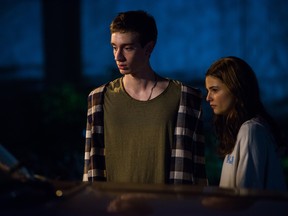 ThÈodore Pellerin as Sean and Stefanie Scott as Alex in AT FIRST LIGHT.