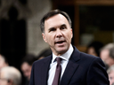 Finance Minister Bill Morneau during question period in the House of Commons on Oct. 15, 2018.