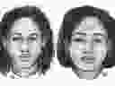 In this undated police sketch provided by the New York Police Department, sisters Rotana, left and Tala Farea are shown. 