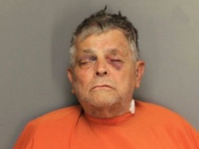 In this undated image released by the Florence County Sheriff's Office is Frederick Hopkins, 74, who was charged with murder and six counts of attempted murder Friday, Oct. 5, 2018, in Florence. S.C. Authorities say the Vietnam veteran accused of shooting seven law enforcement officers in South Carolina on Wednesday, ambushed investigators coming to question his adult son about a sexual assault. (Florence County Sheriff's Office via AP)