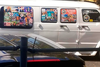 This Nov. 1, 2017, photo shows a van with windows covered with an assortment of pro-Trump stickers in Well, Fla. Federal authorities took Cesar Sayoc into custody on Oct. 26, 2018, and confiscated his van, which appears to be the same one.