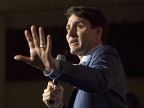 Prime Minister Justin Trudeau attends a Liberal Party Fundraiser in Toronto on Tuesday October 2, 2018.