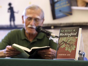 Peter Meinke, Florida's Poet Laureate, reads 'To Kill a Mockingbird,' in Tampa, Fla., on July 13, 2015. Some Canadian authors believe students should be able to see their identities reflected in the stories they learn about in English class, and they applauded an Ontario school board for making that a priority. The Peel District School Board said it wants to expose students to texts from diverse authors on race and injustice in an effort to update its English curriculum, and it has mandated "To Kill A Mockingbird" only be taught through an "anti-oppression lens."