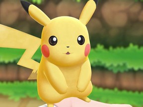 The character Pikachu is shown in a handout photo from the video game "Pokemon: Let's Go, Pikachu!" THE CANADIAN PRESS/HO-The Pokemon Company International MANDATORY CREDIT