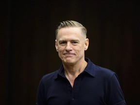 Canadian rock star Bryan Adams appears as a witness at a Standing Committee on Canadian Heritage in Ottawa on Tuesday, Sept. 18, 2018. Adams and Jann Arden have joined CTV's singing competition "The Launch."